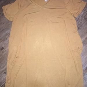Zenana Plus V-Neck Pocket Dress